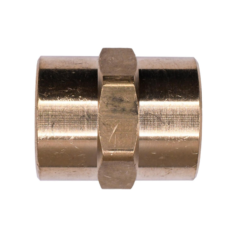 3/8" NPT Brass Pipe Coupling