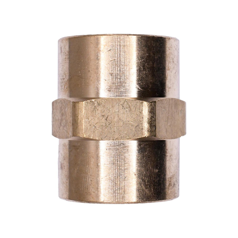 1/2" NPT Brass Pipe Coupling