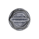 #6x1/2" Slotted Hex Head Flange Washer Tapping Screw, Type A/AB, Zinc Chromate