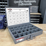 Inch and Metric Push-On Bolt Retainers and Speed Nuts Assortment - 696 PCS