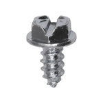 #8x3/8" Slotted Hex Head Flange Washer Tapping Screw, Type A/AB, Zinc Chromate