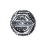 #8x3/8" Slotted Hex Head Flange Washer Tapping Screw, Type A/AB, Zinc Chromate
