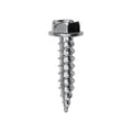 #8x3/4" Slotted Hex Head Flange Washer Tapping Screw, Type A/AB, Zinc Chromate