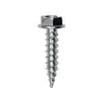 #8x3/4" Slotted Hex Head Flange Washer Tapping Screw, Type A/AB, Zinc Chromate