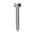 #8x1" Slotted Hex Head Flange Washer Tapping Screw, Type A/AB, Zinc Chromate