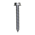 #8x1-1/4" Slotted Hex Head Flange Washer Tapping Screw, Type A/AB, Zinc Chromate