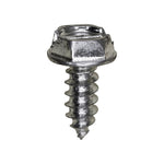 #10x1/2" Slotted Hex Head Flange Washer Tapping Screw, Type A/AB, Zinc Chromate