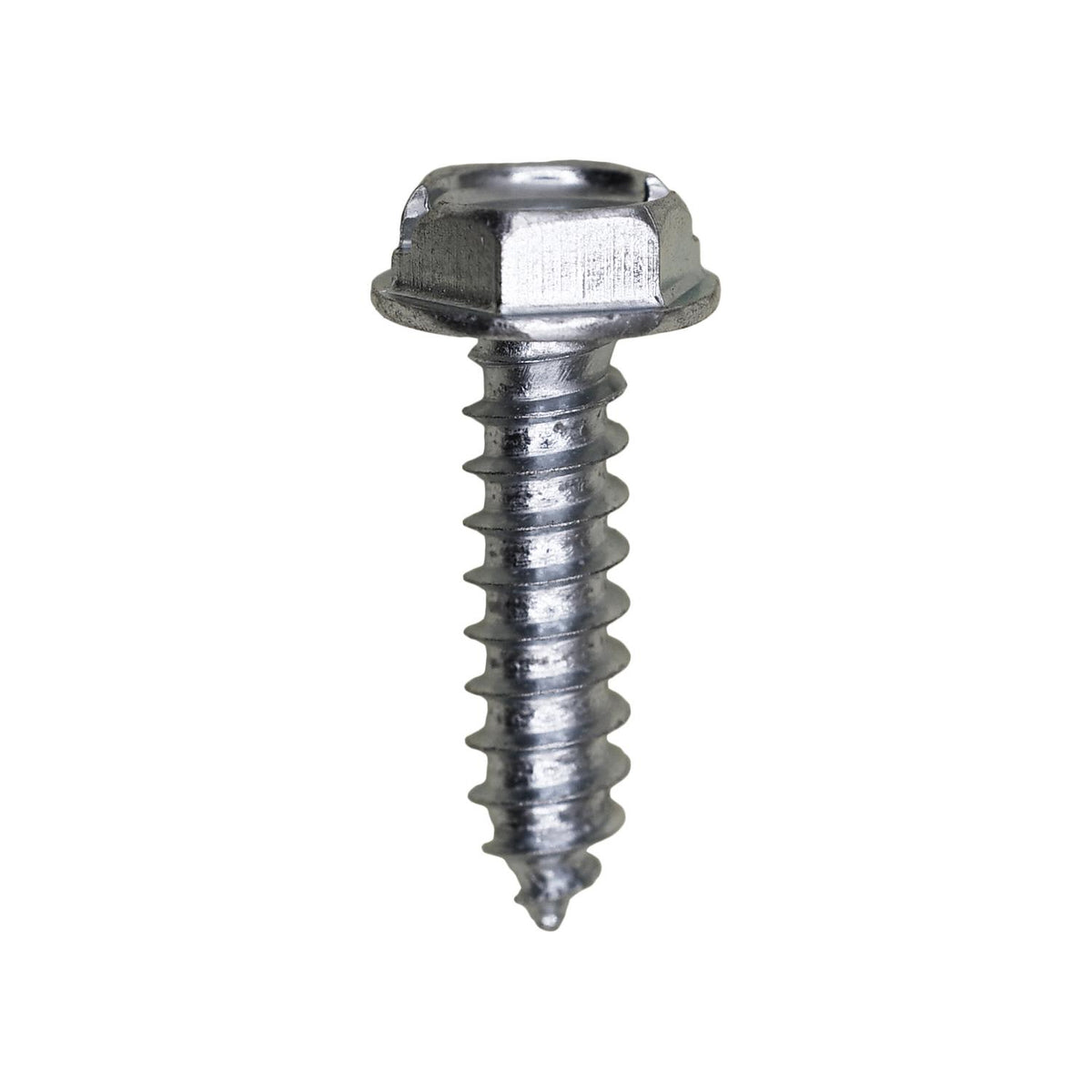 #10x3/4" Slotted Hex Head Flange Washer Tapping Screw, Type A/AB, Zinc Chromate