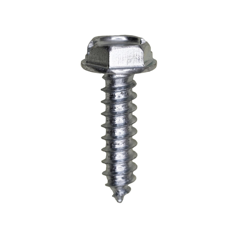 #10x3/4" Slotted Hex Head Flange Washer Tapping Screw, Type A/AB, Zinc Chromate