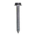 #10x1-1/2" Slotted Hex Head Flange Washer Tapping Screw, Type A/AB, Zinc Chromate