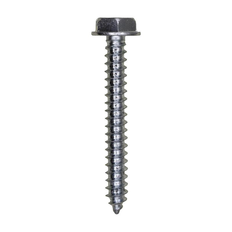 #10x1-1/2" Slotted Hex Head Flange Washer Tapping Screw, Type A/AB, Zinc Chromate