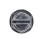 #10x1-1/2" Slotted Hex Head Flange Washer Tapping Screw, Type A/AB, Zinc Chromate