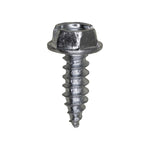 #12x5/8" Slotted Hex Head Flange Washer Tapping Screw, Type A/AB, Zinc Chromate