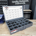 Metric Class 10.9 Hex Flange Frame Bolts & Nuts Assortment Phos & Oil - 739 PCS