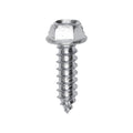 #12x3/4" Slotted Hex Head Flange Washer Tapping Screw, Type A/AB, Zinc Chromate