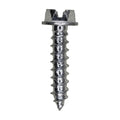 #12x1" Slotted Hex Head Flange Washer Tapping Screw, Type A/AB, Zinc Chromate