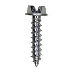 #12x1" Slotted Hex Head Flange Washer Tapping Screw, Type A/AB, Zinc Chromate