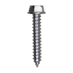 #12x1-1/4" Slotted Hex Head Flange Washer Tapping Screw, Type A/AB, Zinc Chromate
