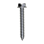 #12x1-1/2" Slotted Hex Head Flange Washer Tapping Screw, Type A/AB, Zinc Chromate