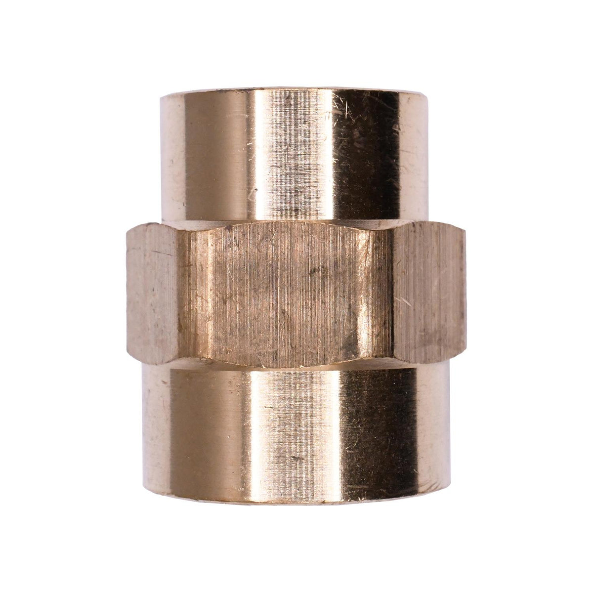 1/2"x3/8" Brass Coupling - Reducing Pipe