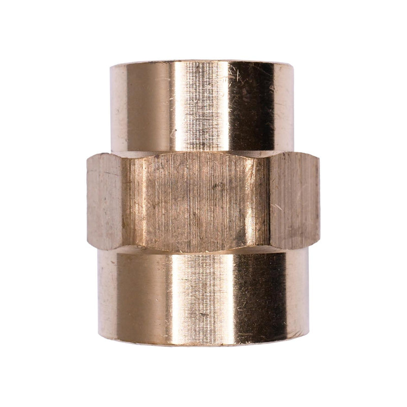 1/2"x3/8" Brass Coupling - Reducing Pipe