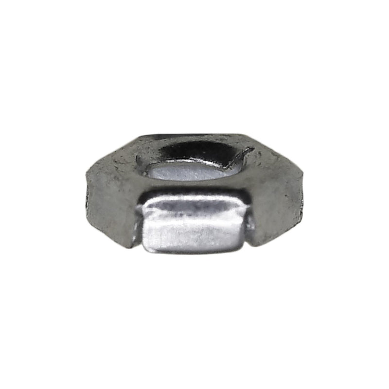 1/8" Stud Hex Thread Cutting Nut, 1/4" Wrench, Zinc