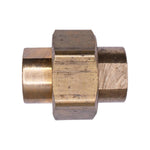 1/4" NPT Brass Unions - Straight Pipe