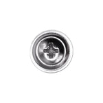 #10x3/4" Phillips Oval Head SEMS Washer Tapping Screw, Type A/AB, Chrome, #8