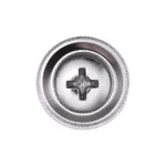 #10x1-1/4" Phillips Oval Head SEMS Washer Tapping Screw, Type A/AB, Chrome