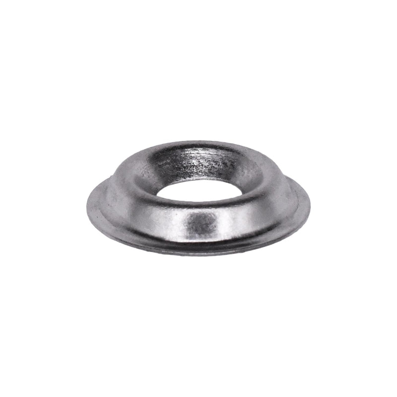 #6 Stainless Steel Flanged Countersunk Washer, 5/32" ID, 1/2" OD