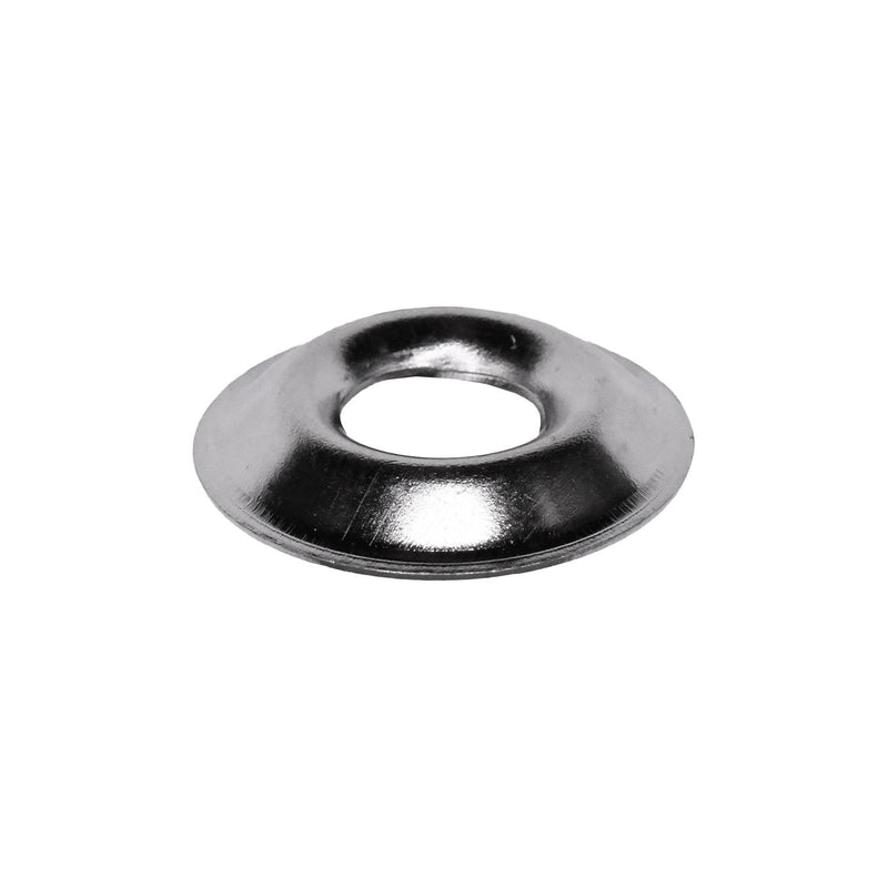 #10 Brass Flanged Countersunk Washer Nickel/, 1/4" ID, 11/16" OD