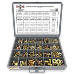 Inch Grade 8 Hex Cap Screws, Hex Nuts, Flat & Lock Washers 1/4", 5/16" 3/8", & 1/2"  - 575 PCS