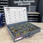 Inch & Metric Steel Rivet Nuts Zinc Yellow Assortment - 1061 PCS