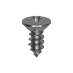 #8x3/8" Phillips Oval Head Tapping Screw, Type A/AB, Zinc, Standard