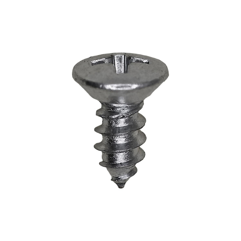 #8x3/8" Phillips Oval Head Tapping Screw, Type A/AB, Zinc, Standard