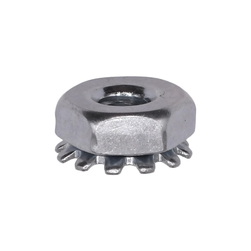 #6-32 Hex Keps Lock Washer And Nut, Zinc
