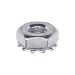 #10-32 Hex Keps Lock Washer And Nut, Zinc