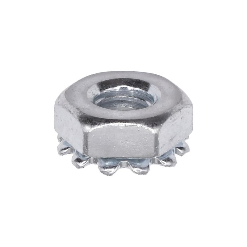 #10-32 Hex Keps Lock Washer And Nut, Zinc