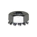 1/4"-20 Hex Keps Lock Washer And Nut, Zinc