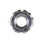 1/4"-20 Hex Keps Lock Washer And Nut, Zinc