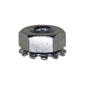 1/4"-28 Hex Keps Lock Washer And Nut, Zinc
