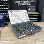 Inch & Metric Grade 8 & Class 10 Nylon Hex Lock Nuts Zinc - 445 PCS
