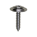 #6x3/4" Phillips Oval Head SEMS Countersunk Washer Tapping Screw, Type A/AB, Chrome