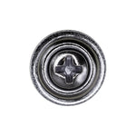 #6x3/4" Phillips Oval Head SEMS Countersunk Washer Tapping Screw, Type A/AB, Chrome