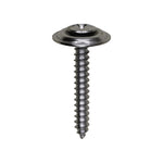 #6x1" Phillips Oval Head SEMS Countersunk Washer Tapping Screw, Type A/AB, Chrome