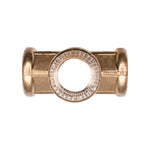 1/8" Brass Cross 4-Way Connector Pipe Threads