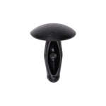 9/16"x7/16" Black Nylon Single Head Door Flange Weatherstrip Christmas Tree Retainer, 13/32" Head