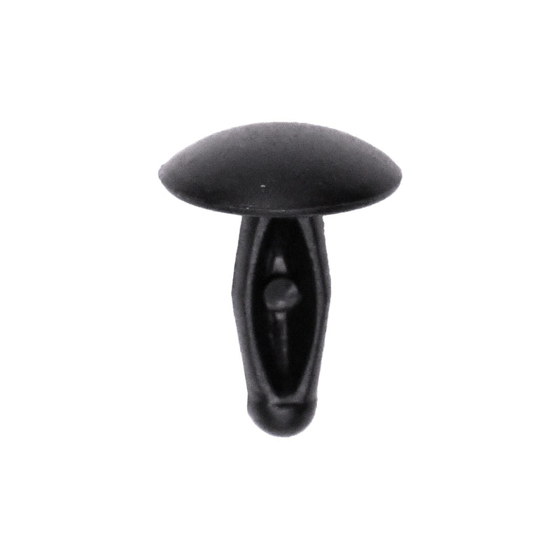 9/16"x7/16" Black Nylon Single Head Door Flange Weatherstrip Christmas Tree Retainer, 13/32" Head