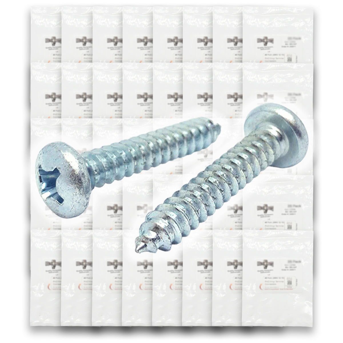 Phillips Pan Head Sheet Metal Self Tapping Screws Assortment - 2840 PCS