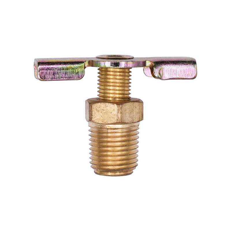 1/8" NPT Brass External Seat Drain Cock Valve Pipe